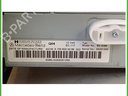 Radio MERCEDES-BENZ A-CLASS (W169) A 160 (169.031, 169.331) | BP15860744E6 