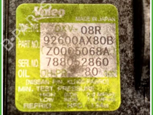 AC compressor NISSAN MICRA III (K12) 1.2 16V | BP27654412M34 