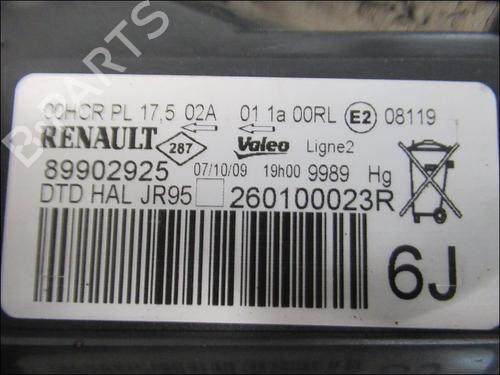 Used Right headlight RENAULT SCÉNIC III (JZ0/1_) 1.9 dCi (JZ0J, JZ1J, JZ1K, JZ1S) (131 hp) 30404293