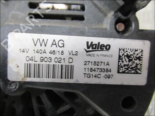 Used Alternator VW GOLF VII (5G1, BQ1, BE1, BE2) 1.6 TDI (115 hp) 30714859