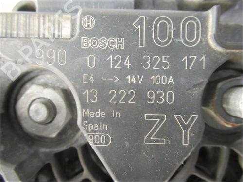 Used Alternator OPEL MERIVA A MPV (X03) 1.4 16V Twinport (E75) (90 hp) 17134629