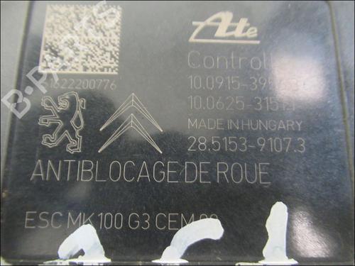 Used ABS pump PEUGEOT 2008 I (CU_) 1.2 THP 110 / PureTech 110 (110 hp) 25250357