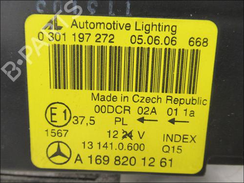 Right headlight MERCEDES-BENZ A-CLASS (W169) A 180 CDI (169.007, 169.307) | BP16298685C29 