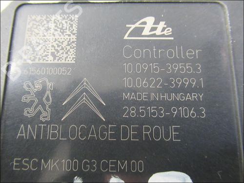 Used ABS pump CITROËN DS3 (SA_) 1.6 BlueHDi 100 (99 hp) 17134904