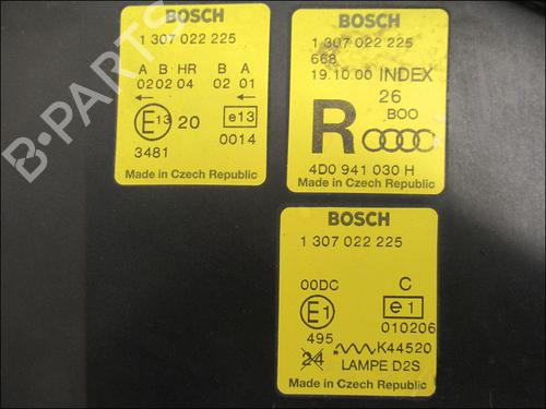 Used Right headlight AUDI A8 D2 (4D2, 4D8) S8 quattro (340 hp) 17135291