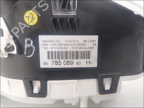 Instrument cluster PEUGEOT 2008 I (CU_) 1.4 HDi | BP15275359C47