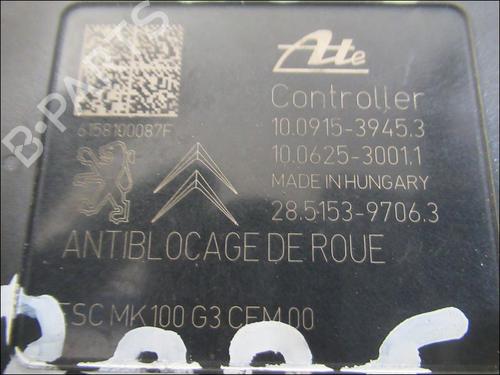 Used ABS pump PEUGEOT 208 I (CA_, CC_) 1.2 VTI 82 (82 hp) 24634216