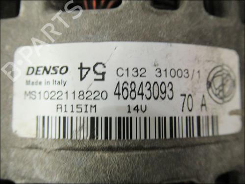Used Alternator FIAT PANDA (169_) 1.2 (169.AXB11, 169.AXB1A) (60 hp) 15274591