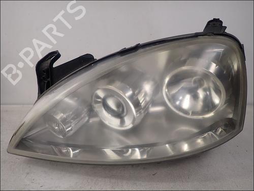 Used Left headlight OPEL CORSA C (X01) 1.3 CDTI (F08, F68) (70 hp) 17135355
