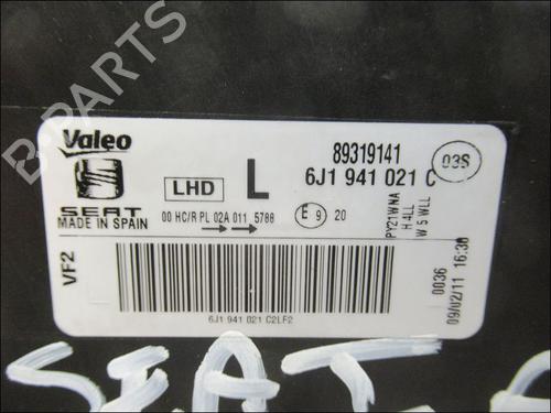 Used Left headlight SEAT IBIZA IV (6J5, 6P1) 1.2 (60 hp) 19089531