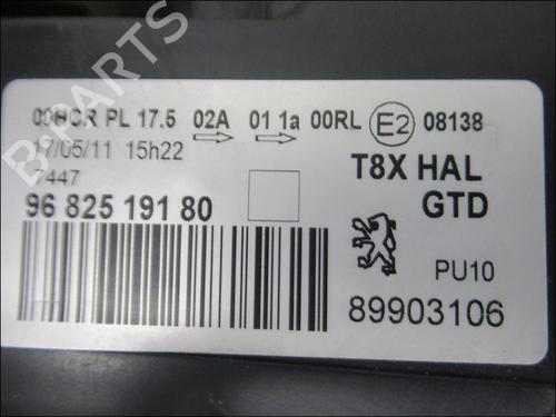 Used Left headlight PEUGEOT 3008 I MPV (0U_) 1.6 VTi (120 hp) 29196090