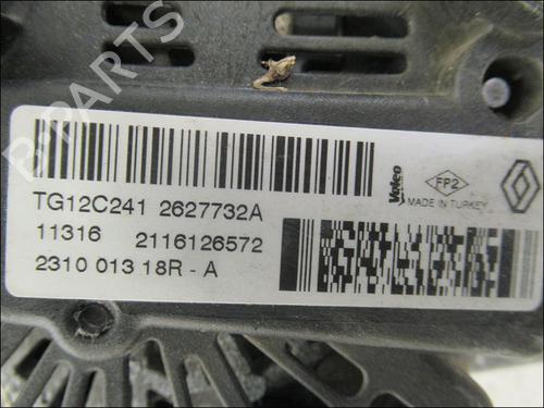 Alternator RENAULT CLIO IV (BH_) 1.5 dCi 90 | BP17134603M7 