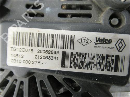 Used Alternator RENAULT MEGANE III Grandtour (KZ0/1) 1.5 dCi (KZ09, KZ0D, KZ1G, KZ29, KZ14, KZ1W, KZ10, KZ1F,... (110 hp) 24534480
