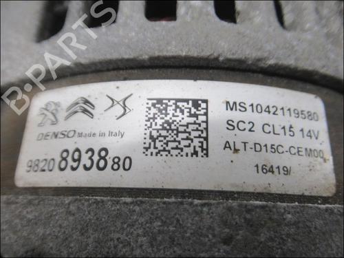 Generator PEUGEOT 208 I (CA_, CC_) 1.5 BlueHDI 100 (102 hp) 31141215
