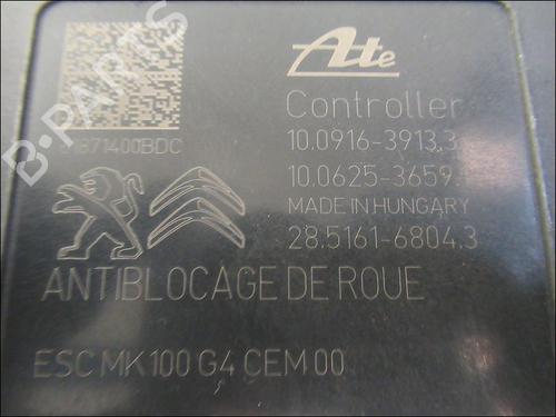 Used ABS pump PEUGEOT 208 I (CA_, CC_) 1.5 BlueHDI 100 (102 hp) 21088147