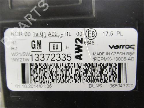 left-headlight-opel-meriva-b-mpv-s10-2010-2011-2012-2013-2014-2015-2016-2017-24821639 main image