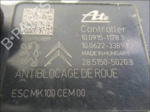 Used ABS pump PEUGEOT 208 I (CA_, CC_) 1.4 HDi (68 hp) 28593833