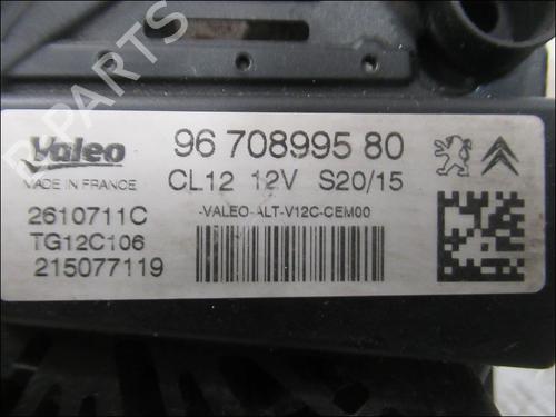 Generator PEUGEOT 208 I (CA_, CC_) 1.0 VTi (68 hp) 29872531