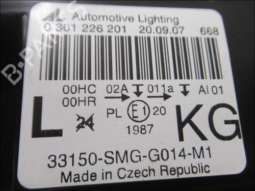 Used Left headlight HONDA CIVIC VIII Hatchback (FN, FK) 1.8 (FN1, FK2) (140 hp) 31911171