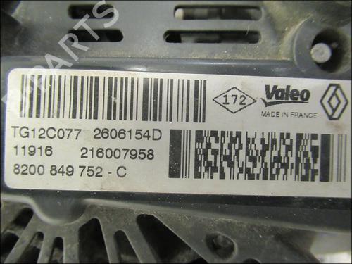Lichtmaschine für RENAULT MEGANE III Grandtour (KZ0/1) 1.2 TCe (KZ2B, KZ11) (116 hp) 18351648