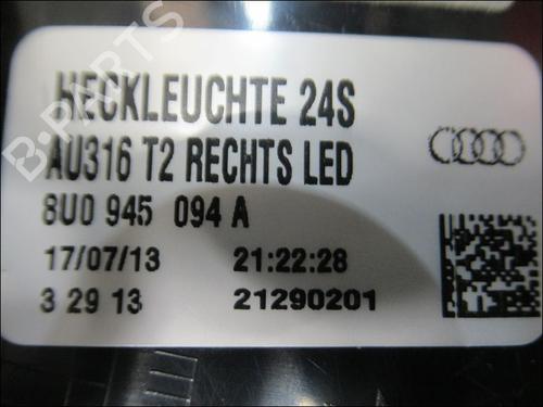 Used Right taillight AUDI Q3 (8UB, 8UG) 2.0 TDI (140 hp) 29196092
