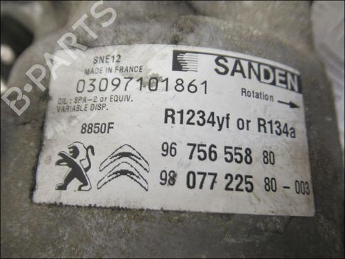 Used AC compressor PEUGEOT 208 I (CA_, CC_) 1.6 HDi / BlueHDi 75 (75 hp) 26876503