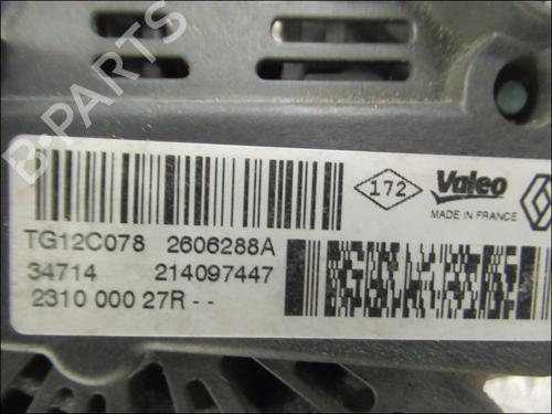Used Alternator RENAULT MEGANE III Grandtour (KZ0/1) 1.5 dCi (KZ09, KZ0D, KZ1G, KZ29, KZ14, KZ1W, KZ10, KZ1F,... (110 hp) 24651178