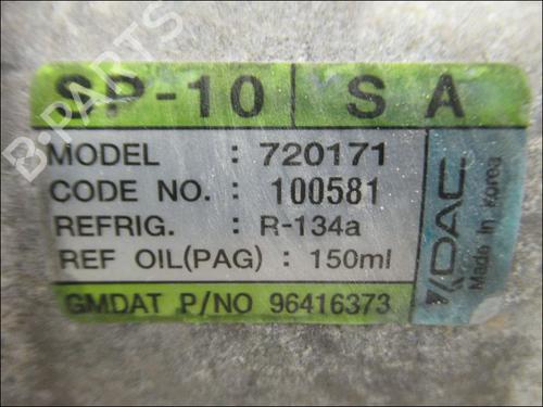 AC compressor CHEVROLET AVEO / KALOS Hatchback (T250, T255) 1.2 LPG | BP25040600M34 
