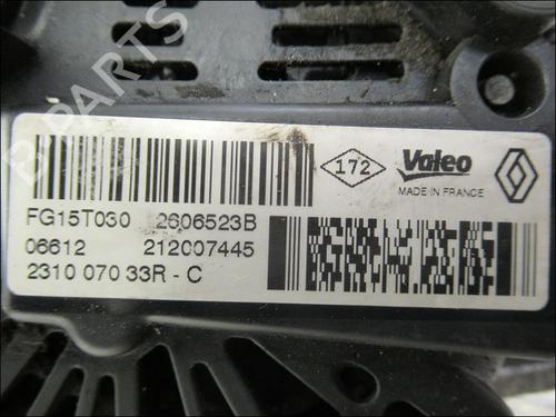 Used Alternator RENAULT MEGANE III Coupe (DZ0/1_) 1.6 dCi (DZ00, DZ12, DZ2A, DZ13) (130 hp) 18351635