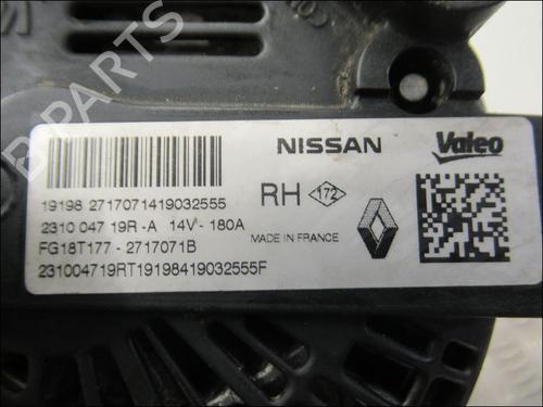 Used Alternator RENAULT MEGANE IV Grandtour (K9A/M/N_) 1.5 Blue dCi 115 (K9A6) (116 hp) 22213589