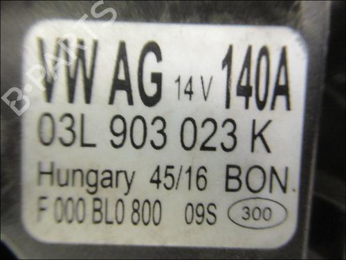 Used Alternator VW GOLF VII (5G1, BQ1, BE1, BE2) 2.0 GTD (184 hp) 27602425