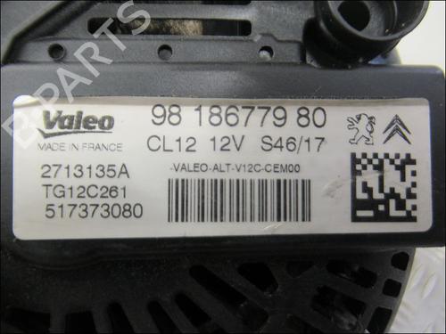 Generator PEUGEOT 208 I (CA_, CC_) 1.2 VTI 82 (82 hp) 28120768