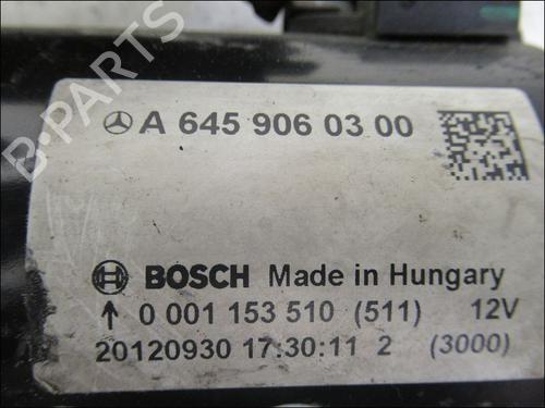 Used Starter MERCEDES-BENZ A-CLASS (W176) A 200 CDI (176.001) (136 hp) 15419926