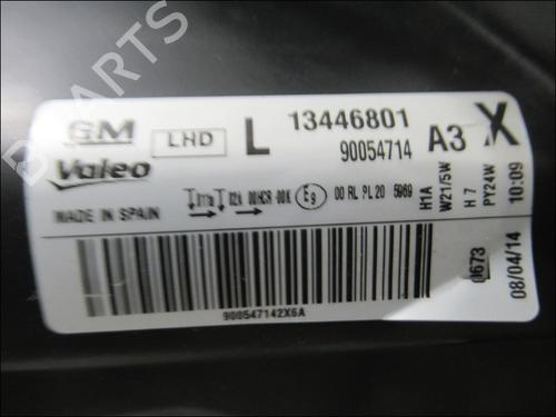 Used Left headlight OPEL CORSA E (X15) 1.3 CDTI (08, 68) (75 hp) 29414449