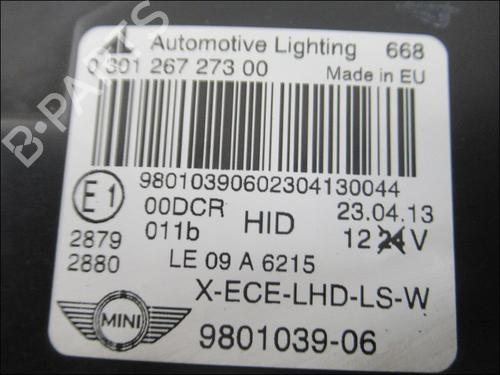 Used Left headlight MINI MINI PACEMAN (R61) Cooper SD ALL4 (143 hp) 30047797