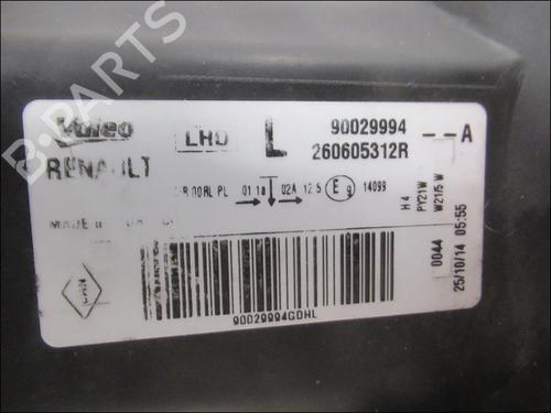 Optica esquerda DACIA SANDERO II TCe 90 (B8M1, B8MA, B8AC) (90 hp) 31179815