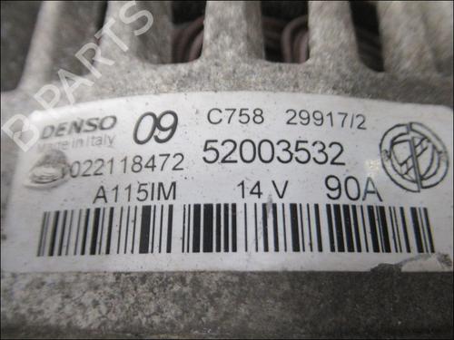 Used Alternator FIAT PUNTO (199_) 1.2 (199AXZ1A, 199BXZ1A) (69 hp) 31141218