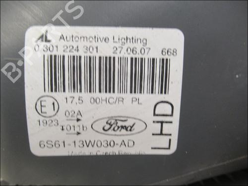 Used Left headlight Left headlight FORD FIESTA V (JH_, JD_) 1.25 16V (75 hp) 19653173 19653173