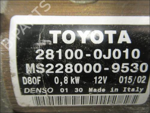 Starter TOYOTA YARIS (_P1_) 1.0 (SCP10_, SCP10R) | BP24651174M8 
