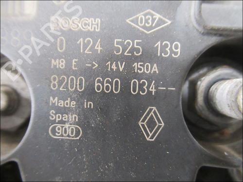 Used Alternator RENAULT KANGOO / GRAND KANGOO II (KW0/1_) 1.5 dCi 85 (KW0K, KW0L, KW0B) (86 hp) 29872534