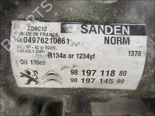 AC compressor PEUGEOT 508 SW I (8E_) 1.6 BlueHDi 120 | BP15420541M34 