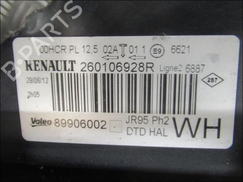 Lyskaster høyre RENAULT SCÉNIC III (JZ0/1_) 1.5 dCi (110 hp) 29986607