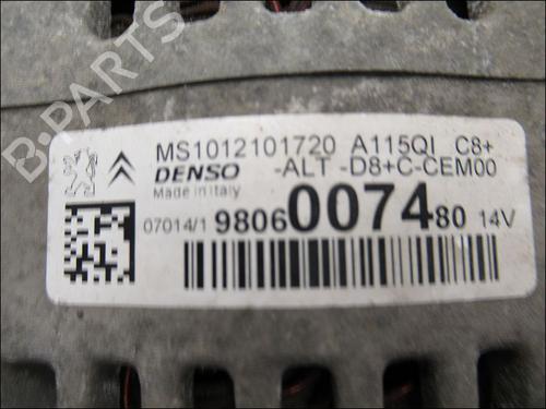 Used Alternator CITROËN C3 II (SC_) 1.2 VTi 82 (82 hp) 15275373