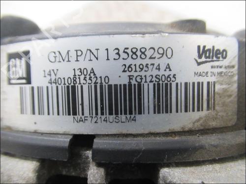 Alternator OPEL MERIVA B MPV (S10) 1.4 (75) | BP29872533M7