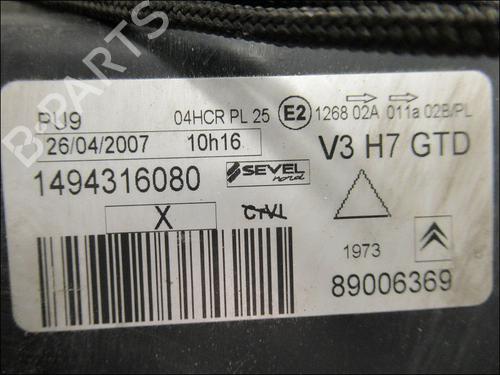 Left headlight CITROËN C8 (EA_, EB_) 2.0 HDi | BP15274654C28