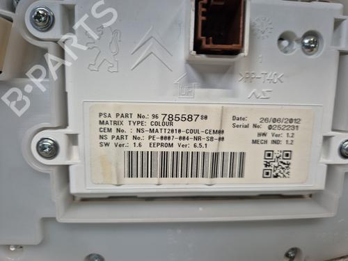 Instrument cluster PEUGEOT 208 I (CA_, CC_) 1.4 VTi | BP25250648C47