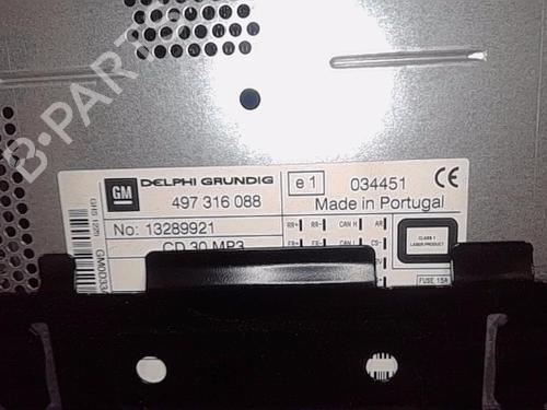 Used Radio OPEL CORSA D (S07) 1.3 CDTI (L08, L68) (75 hp) 13859502
