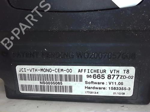 Used Display monitor PEUGEOT 5008 (0U_, 0E_) 1.6 HDi (110 hp) 19317701