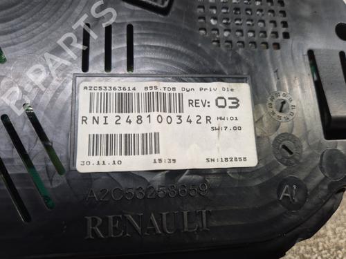 Instrument cluster RENAULT MEGANE III Coupe (DZ0/1_) 1.9 dCi (DZ0N, DZ0J, DZ1J, DZ1K) | BP30840533C47