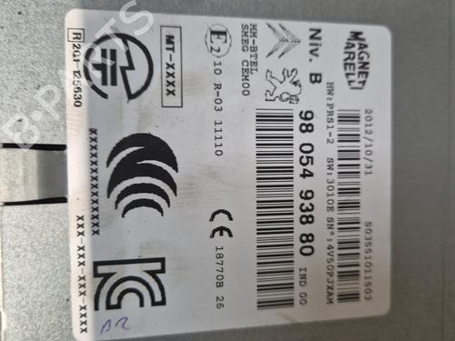 Radio PEUGEOT 208 I (CA_, CC_) 1.2 VTI 82 | BP27509952E6 